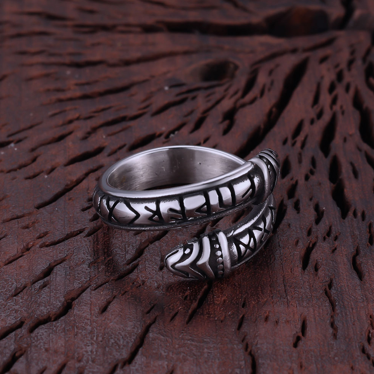 Battle Rope Anchor - Vikings Runic Double Head Snake Stainless
