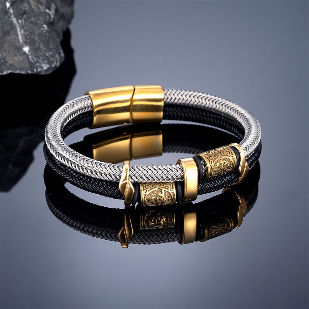 Vintage Norse Rune Double-Laye - Battle Rope Anchor ulasan dan harga